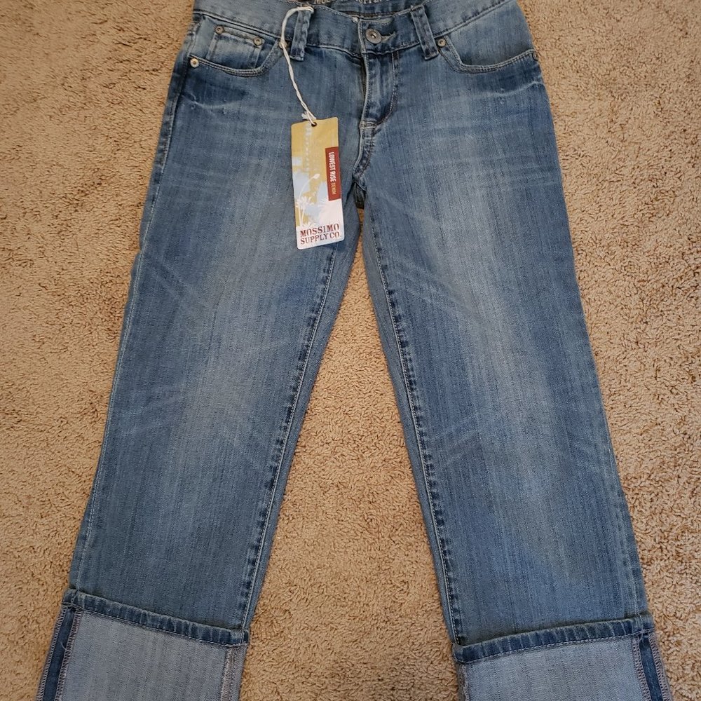 Mossimo Capri Jeans, Size 1 Light Blue